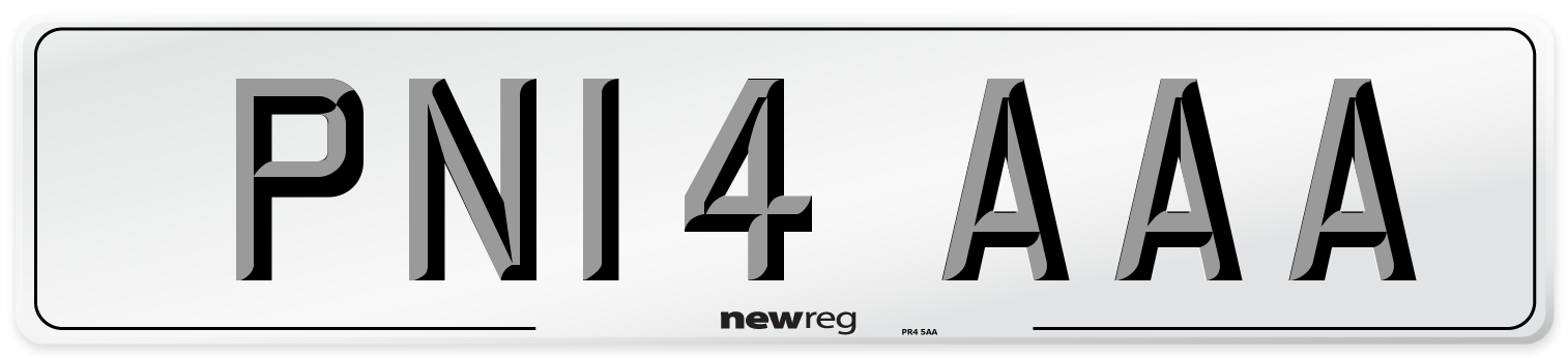PN14 AAA Number Plate from New Reg